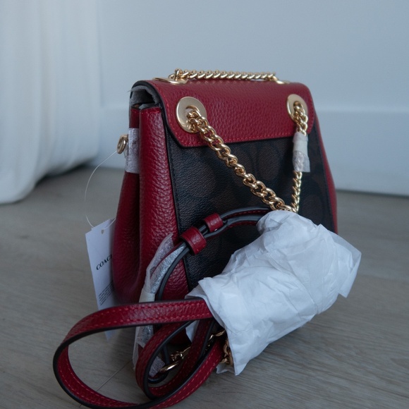 Coach Convertible Mini Backpack In Signature Canvas - Picture 3 of 4